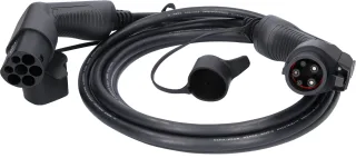 efuturo Ladekabel gerade, Typ 2 auf Typ 1 Stecker, 1 Phase, bis zu 7,4 kW, 32 A, 230 V, Mode 3, 5m - 117.7130