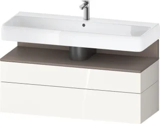 Duravit Qatego Waschtischunterbau wandhängend Weiß Hochglanz 1190x470x590 mm - QA4396043220010 QA4396043220010