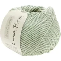 LANA GROSSA SOLO LINO Linea Pura Häkelwolle, 120 m (Leinengarn aus 80 Prozent recycelten Fasern), 50 g
