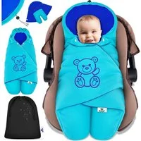 KIDIZ Deckenschlafsack, Baby Einschlagdecke mit Tasche für Winter & Herbst Babydecke Fußsack