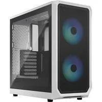Focus 2 RGB White TG Clear Tint, Tower-Gehäuse weiß, Tempered Glass