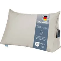 XDREAM Rückenkissen ergonomisches Keilkissen für Bett und Sofa, 1-tlg., als Kopfkissen oder Venenkissen verwendbar, mit praktischem Seitenfach