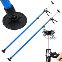 AKKEE Montageklemme 2er-Set Teleksopstützen 115-290cm Bis 50 kg, teleskopstützen Klemmen