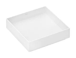 Hansgrohe Xuniva Evo E Aufsatzwaschtisch 400/400 ohne Hahnloch und Überlauf, Mattweiß, 60324700 60324700