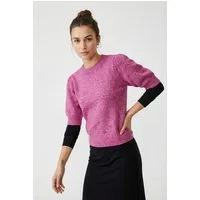 ONLY Strickpullover ONLRICA LIFE 2/4 PULLOVER KNT NOOS Materialmix, regular fit