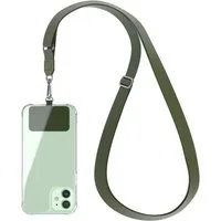 EAZY CASE Handykette Universal Handykette mit Breitband, Universal Handykette Band Chain Kordel wechselbar mit Karabiner Grün