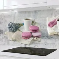 Rodnik Küchenrückwand Macarons, monolithische ABS-Platte mit Direktdruck, formstabil und langlebig