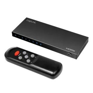 LOGILINK HDMI-Switch HD0060, 5x 1 Port, 4K/60 Hz, schwarz