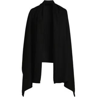 Großer CashTouch Cape-Schal, Damen,  Schwarz, Polyester, by Lands' End