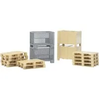 Bruder® Spielwelt Logistik-Set, Paletten und Körbe (02415), Made in Europe