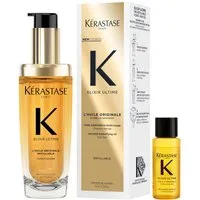 Kérastase Haaröl Elixir Ultime L´Huile Originale 75 ml + 15 ml Probiergröße, 2-tlg., Für sichtbar geschmeidiges und gesund aussehendes Haar