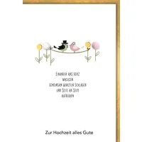 Verlag Dominique Grußkarten Hochzeit - Karte mit Umschlag - Gedicht, Wurzeln schlagen