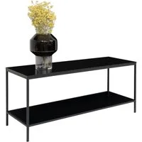 House Nordic TV-Bank in Schwarz, Melamin - 100x45x36cm (BxHxT)