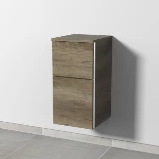 Sanipa 3way Unterschrank mit 2 Auszügen, Eiche-Nebraska, BR14237 BR14237