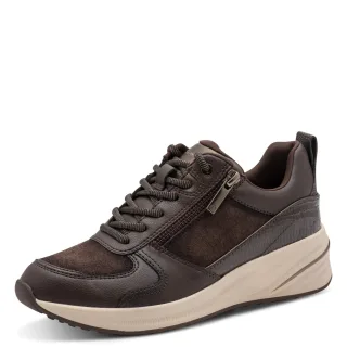 Tamaris - Da.-Schnürer mocca comb - Gr. - 37