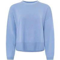 Zwillingsherz Kaschmirpullover Kastiger Rundhalspullover