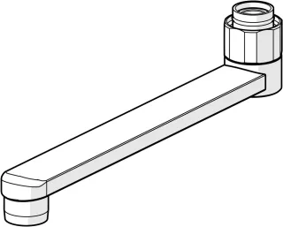 Hansa Auslauf HANSA 59914156 L=200 verchromt, 59914156 chre, 59914156 59914156