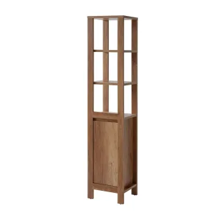 Badezimmer Hochschrank 185x40x35 cm KLASSIK Eiche