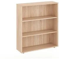 KOMTO Bücherregal Lumo 80 cm breit Regal mit 3, 4, 6 Ebenen und Höhenverstellbare Regale, Aufbewahrungsregal Bookshelf Weiß
