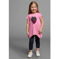 KIDSWORLD Shirt & Leggings 2tlg. Set T-Shirt + Leggings mit Wendepailletten (Set, 2-tlg., 2) in 2 Farbvarianten zu tragen