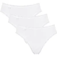 sloggi Taillenslip 24/7 Cotton Lace (3er Pack) mit edler Spitze und flachen Nähten