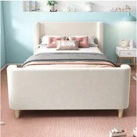 BlingBin Einzelbett (1-tlg., Kinderbett Polsterbett 90 x 200 cm mit kosmischem Muster), Für Jungen & Mädchen, Samt (Ohne Matratze)