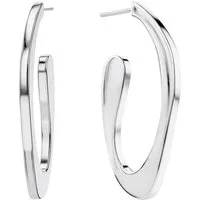 Calvin Klein Paar Creolen HARMONIOUS CONNECTION, mit Glasstein