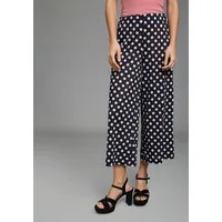 Laura Scott Jerseyhose CULOTTE aus Polyester, mit gepunkteter Optik