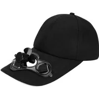 Bwecuy Baseball Cap Solar-Ventilator Kappe Baumwolle Sporthut Sonnenenergie