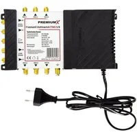 PremiumX SAT-Multischalter PXMS 5/6 Multischalter mit Netzteil Multiswitch 1 SAT für 6 Teilnehmer