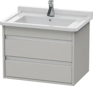 Duravit Ketho Waschtischunterbau wandhängend Betongrau Matt 650x455x480 mm - KT664300707 KT664300707