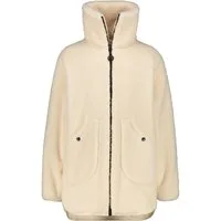 Alife & Kickin Fellimitatjacke Damen SariaAK T Übergangsjacke, Jacke Dichter Teddyfleece, hoher Stehkragen, zwei aufgesetzte Taschen