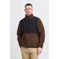 Blend Fleecepullover BHMARIO Sweatshirt zipp thru mit Stehkragen, Regular Fit, aus Polyester
