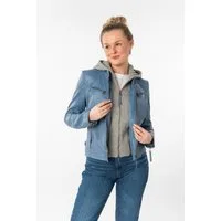 Mauritius Lederjacke NOLA Two-in-One Style - mit abnehmbarer Jersey-Kapuze
