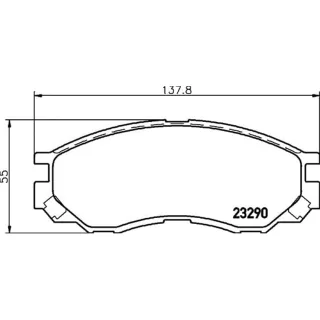 Hella Bremsbel?ge vorne Mitsubishi Delica L L200 L400 SHUANGHUAN Ceo