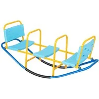 COSTWAY Wippe Gartenwippe mit 3 Sitzer, bis 100 kg