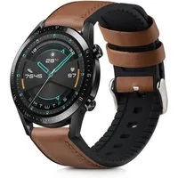 kwmobile Sportarmband für Huawei Huawei Watch GT / GT2 / GT3 (46mm) Smartwatch, 1-tlg., Leder Fitnesstracker Ersatzarmband Uhrenverschluss