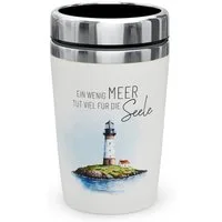La Vida Thermobecher Thermobecher Isolierbecher Kaffeebecher To Go 240ml la vida, Material: Edelstahl, Kunststoff