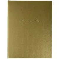 EXACOMPTA Fotoalbum 2x Gästebuch Balacron 50 Blatt weiß 27x22 cm Hochformat Gold 4989E, Gästebücher Classic