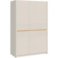 FORTE Highboard Oak Squere, Highboard inklusive Beleuchtung, Soft Close, B/H/T 95,3/146,7/41,5 cm 4türig