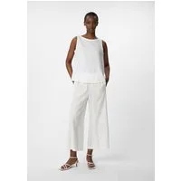 comma 7/8-Hose Hose Leichte Culotte aus Leinenmix mit Schlitzen