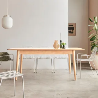 Ausziehbarer Tisch Cloé aus massivem Mangoholz 190 x 88