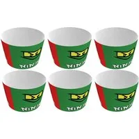 Festivalartikel Muffinform Ninjago Muffinförmchen 6er Set - Party Deko für Kindergeburtstage