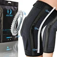 AGILE NOW Ellenbogenbandage (Paar), Performance Up, Stabilisiert & Entlastet, Für Tennisarm (Ideal für Fitness, Tennis, Golf, Ellenbogen Bandage Tennisarm, Golferarm), Weiches, atmungsaktives Material