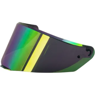 Broken Head Visier Für Integralhelm Resolution/Skull Green Grinder/Skull Freak Grün-Verspiegelt