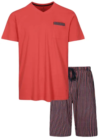 BASEFIELD - He.-Shorty Feininterlock red stripe - Gr. - S