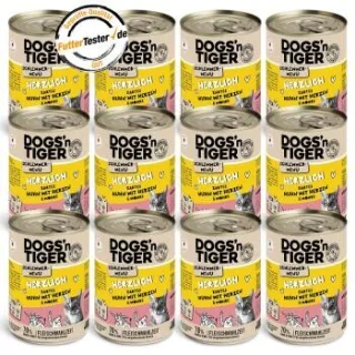 Dogs'n Tiger Herzlich 12x400 g