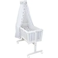 Baby-Delux Babybettwäsche Baby Wiegenset, Textilien, 6 teilig, Wiegenset 6-tlg. für Babywiege 90x40 (ohne Wiege) verschiedene Designs