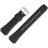 CASIO Uhrenarmband 20mm Kunststoff Schwarz EF-552