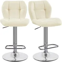 Yaheetech Barhocker 360° Drehbare Hocker mit Fußstütze (2 St), 1/2/4/6er-Set Barstühle Küchenstühle Bistrohocker höhenverstellbar